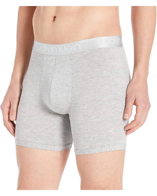 Calvin Klein Gray Ultra Soft Modal Boxer Brief for men