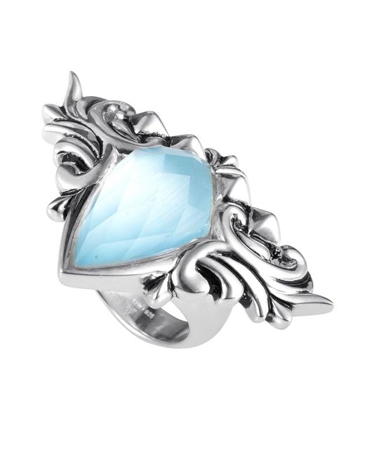 Stephen Webster Blue Baroque Superstud Sterling Multi-gemstone Ring 3013312003