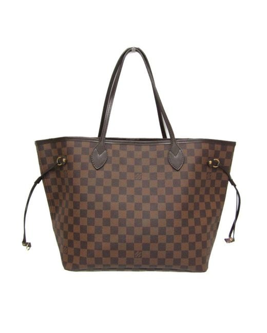 Louis Vuitton Brown Neverfull Mm Canvas Tote Bag (pre-owned)