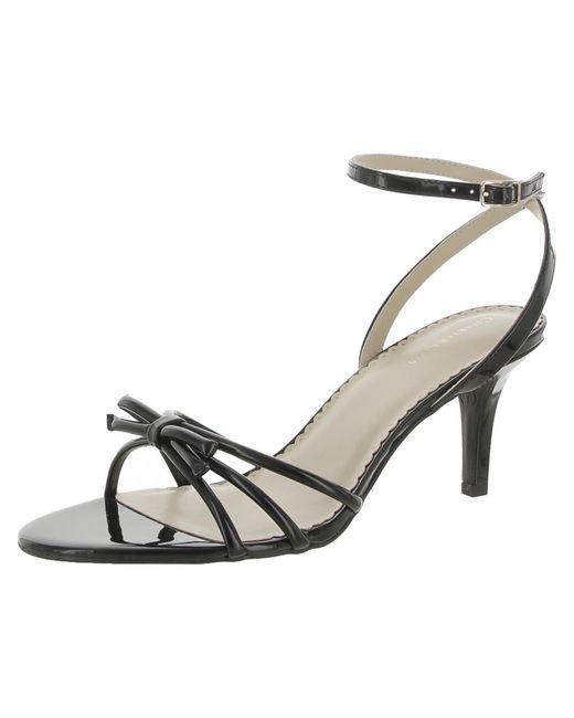 Charter Club Natural Mirabell Patent Ankle Strap Heels