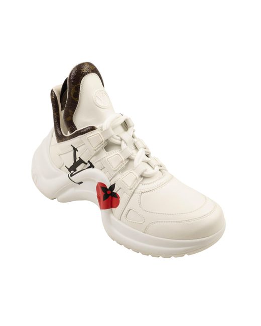 Louis Vuitton White Archlight Heart Sneaker
