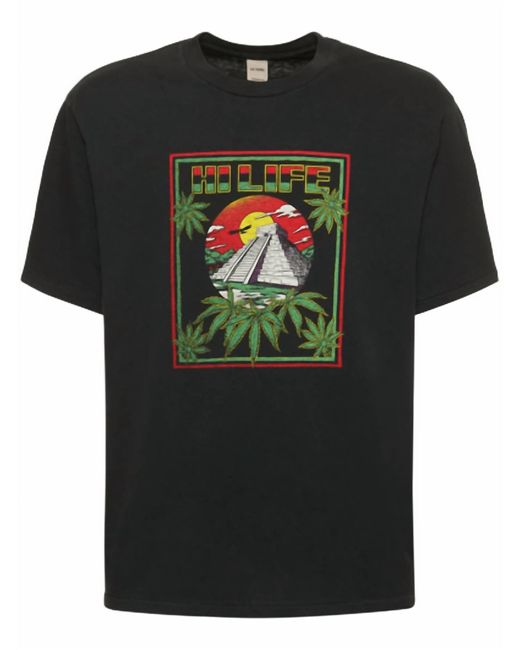 Re/done Black High Times Tee for men