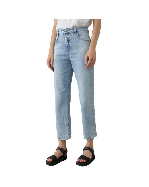 Closed Gill Organic Stretch Straight Jean in Blue | Lyst