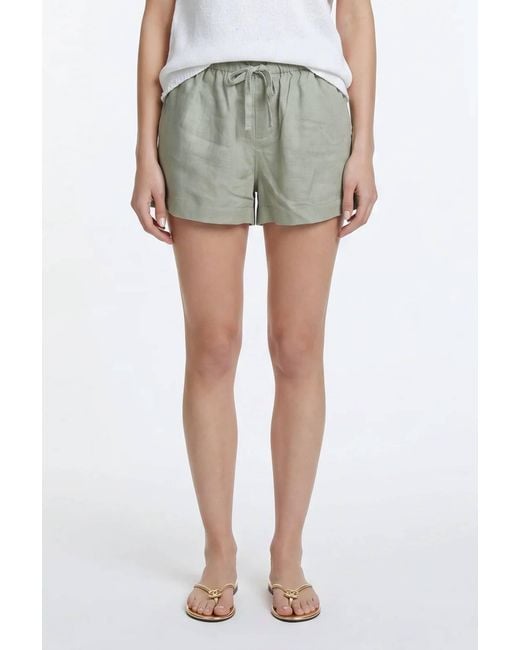 Robertson + Rodeo Green Daylight Linen Drawstring Short