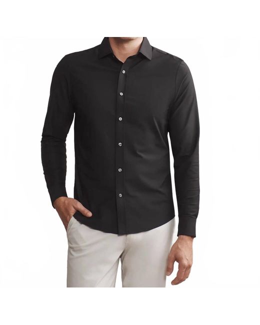 Rhone Black Classic Fit Commuter Shirt for men
