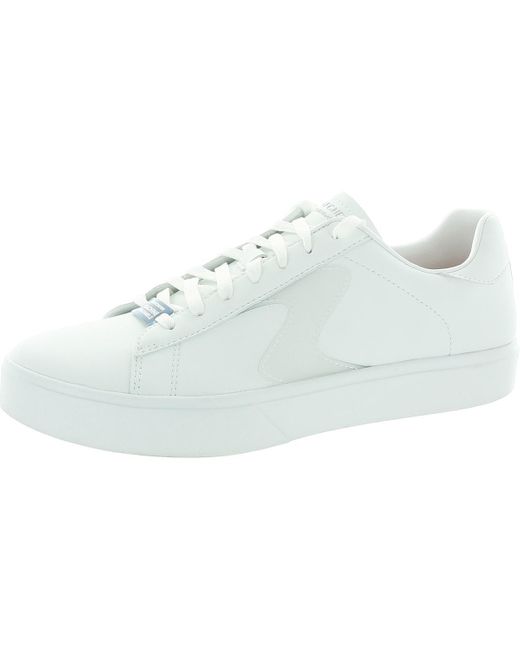 Skechers White Court Classics Eden Memory Foam Faux Leather Running & Training Shoes