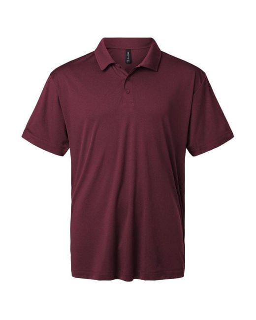 AllPro Red Pro-Lock Performance Polo for men
