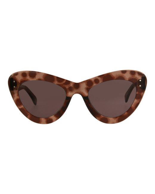 Alaïa Brown Cat Eye-frame Acetate Sunglasses