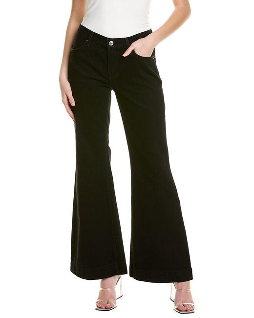 RE/DONE 70's Black Low-rise Bell Bottom Jean | Lyst