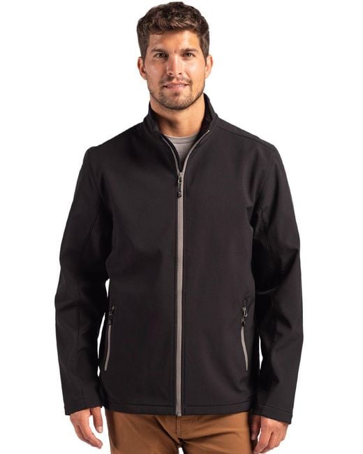 Clique Black Tempo Stretch Full Zip Softshell Jacket for men