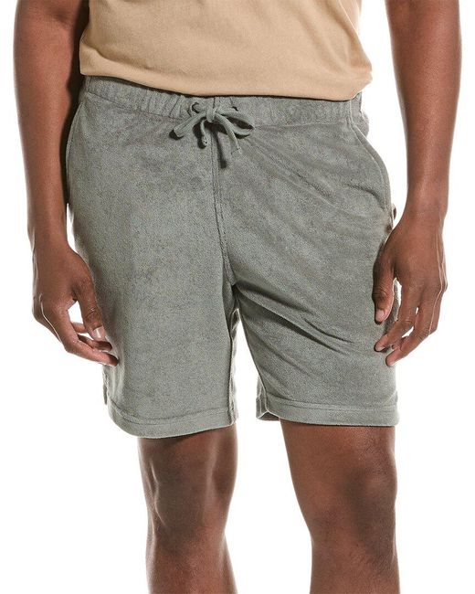 Onia Gray Towel Terry Pull-on Short for men