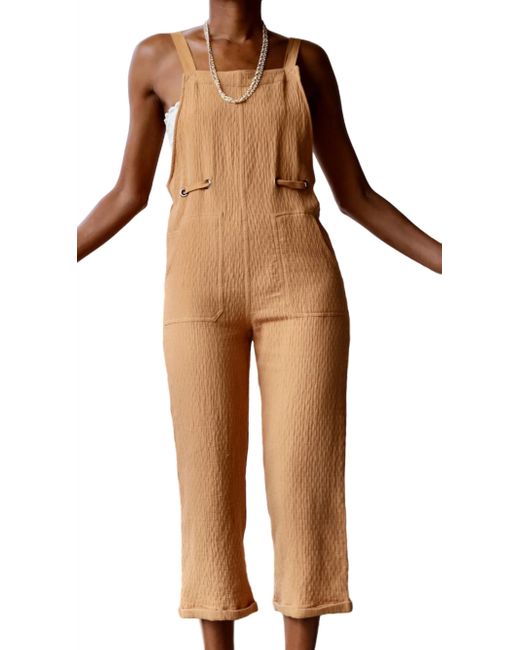 Storia Brown Light And Lux Jumpsuit