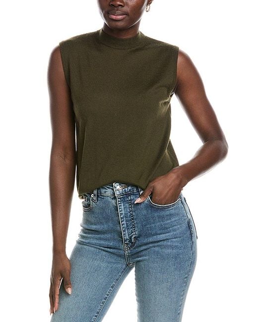 Co. Green Cashmere Shell Tank