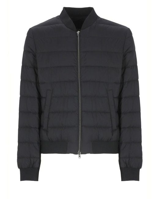 Herno Black Quilted Down Jacket for men
