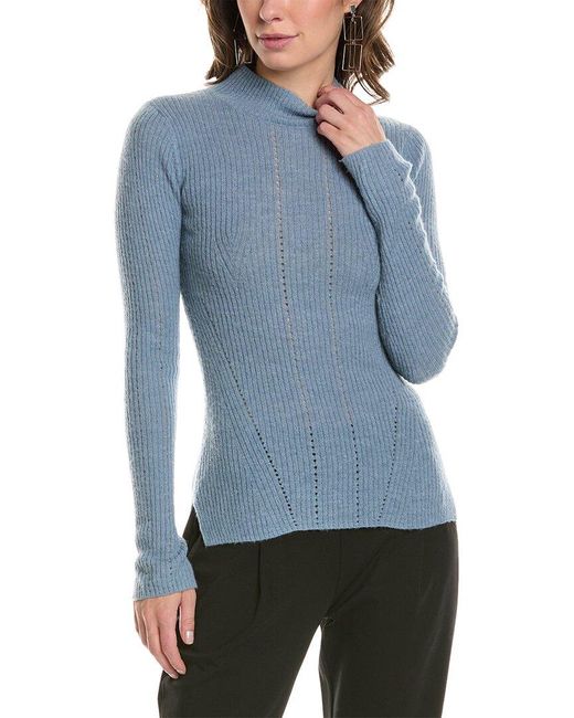 AllSaints Blue Rhoda Wool & Alpaca-blend Sweater