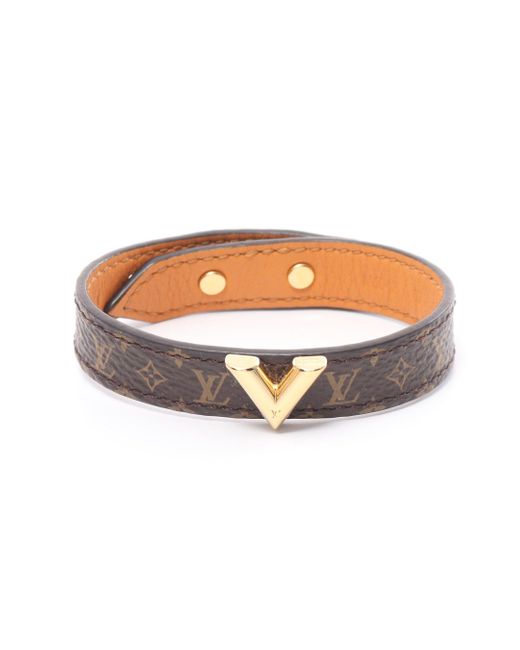 Louis Vuitton Brown Brasserie Essential V Monogram Bracelet Pvc Gp