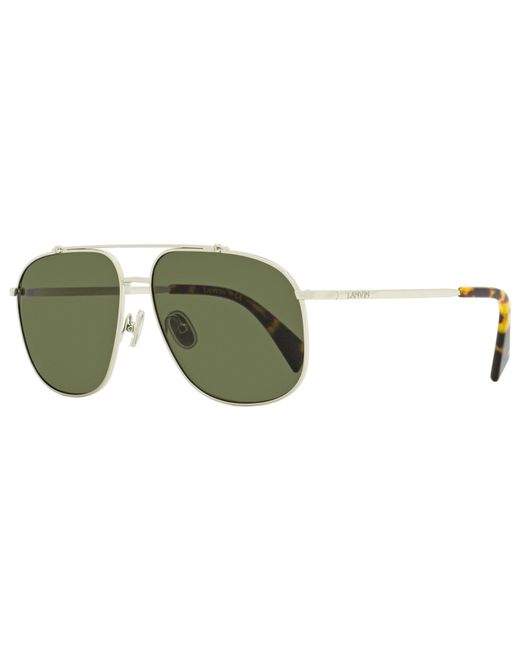 Lanvin Green Navigator Sunglasses Lnv110s 045 Silver/havana 60mm for men