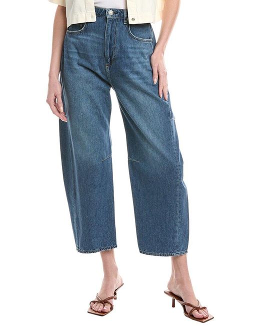 Rag & Bone Blue Chase Latrobe High-Rise Barrel Jean