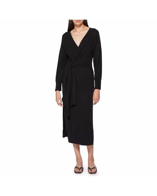 jonathan simkhai denim wrap dress Jonathan Simkhai Denim Mini Wrap Dress Blue Stretch Cotton Size 4   Celebrity Owned