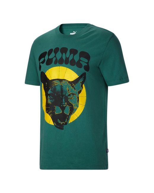 PUMA Green Halo Graphic Tee for men