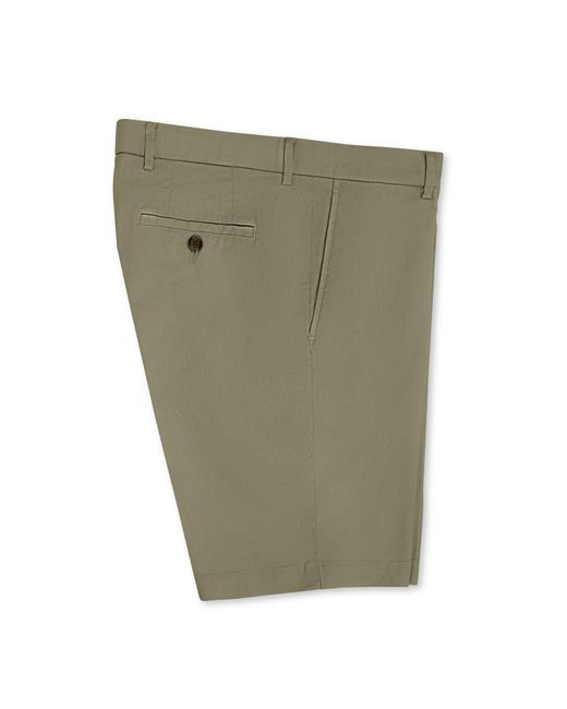 Scott Barber Green Cotton/linen Stretch Short for men
