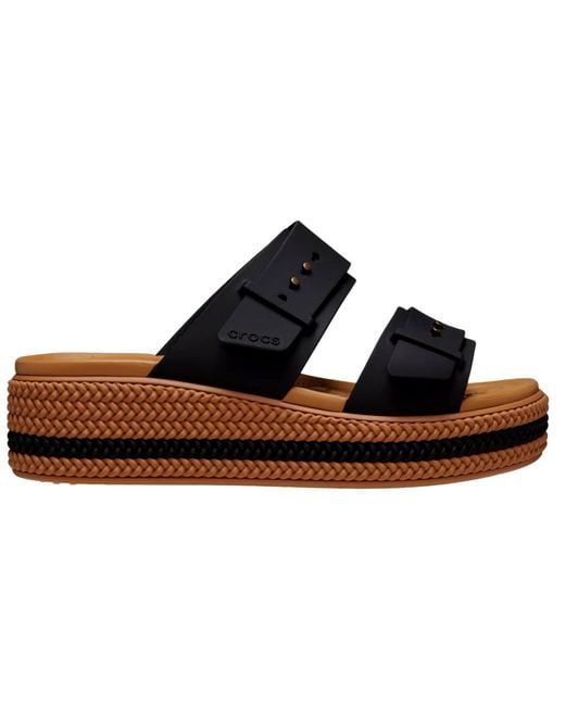 Crocs™ Brooklyn Woven Buckle Sandals For Adults in Blue | Lyst