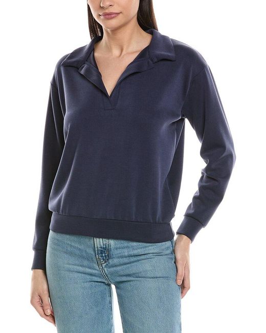 Ariella Blue V-Neck Pullover