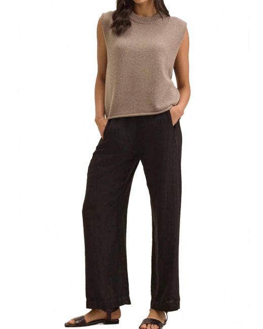 Velvet By Graham & Spencer Black Stephanie Wide Leg Pants