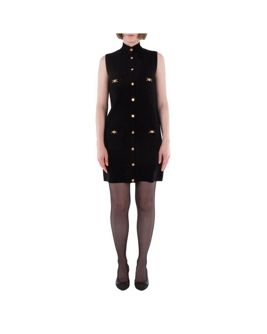 versace black dress with gold buttons Men's Formal Shoes
