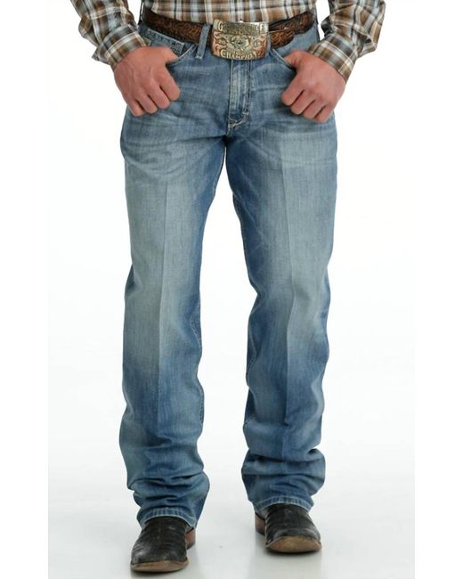 Cinch Blue Sawyer Loose Fit Boot-Cut Performance Jean for men