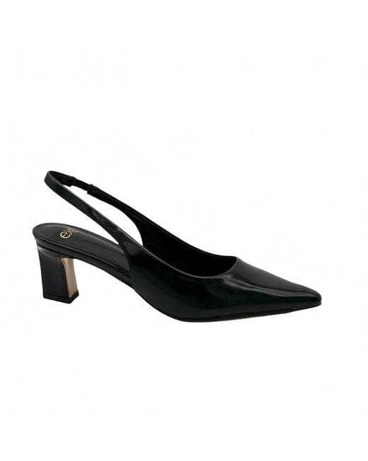 Exe' Black Alexandra Sling Back Heel