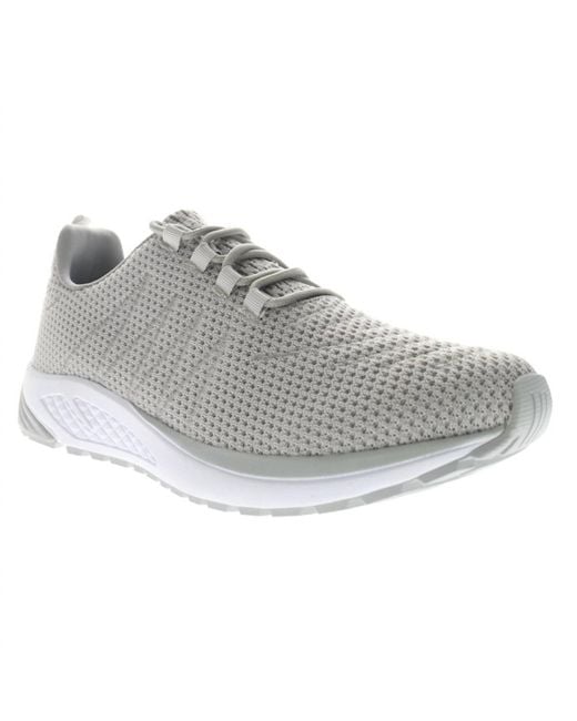 Propet Gray Tour Knit Sneaker for men