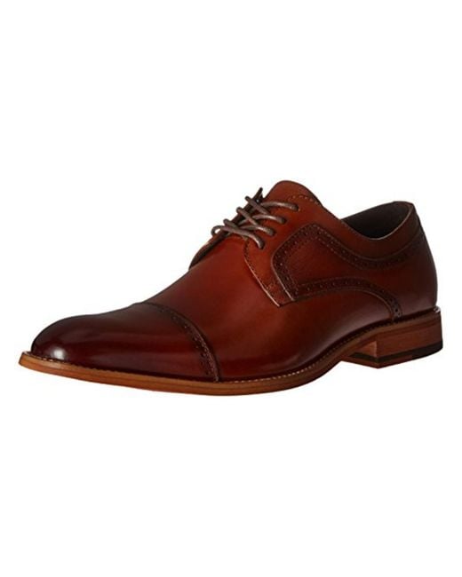 Stacy Adams Brown Dickinson Leather Brogue Oxfords for men