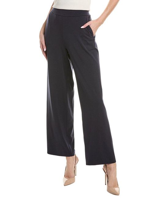 Eileen Fisher Black Easy Fit Crop Pant