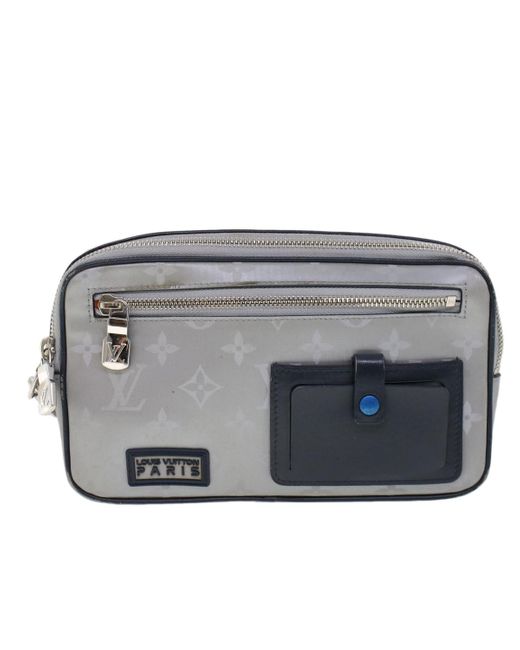 Louis Vuitton Gray Alpha Synthetic Clutch Bag (pre-owned)