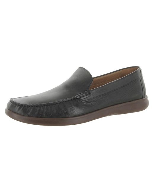 Johnston & Murphy Brown Brannon Faux Leather Slip On Loafers for men