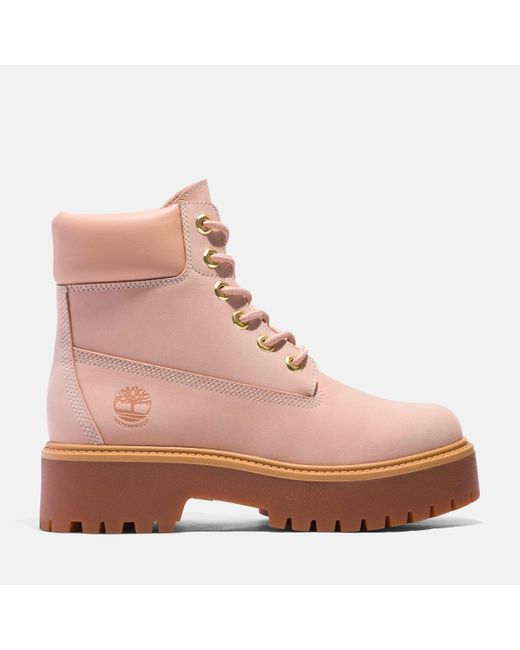 Timberland Black Stone Street Premium 6-Inch Waterproof Platform Boot