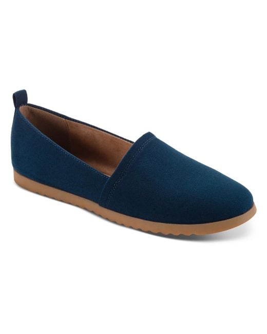 Style & Co. Blue Nolaa Faux Suede Slip-on Loafers