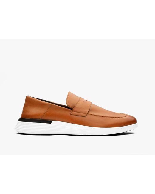 Wolf & Shepherd Brown Crossover Loafer for men