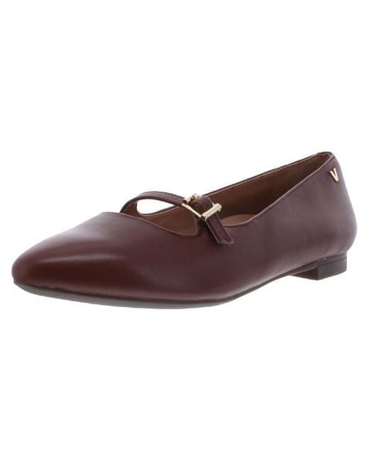 Vionic Gem Delilah Leather Slip On Ballet Flats in Brown Lyst