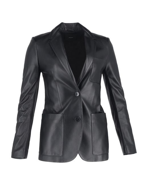 Joseph Black Jacques Single-Breasted Blazer