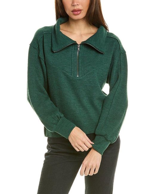 Saltwater Luxe Green 1/2-zip Pullover