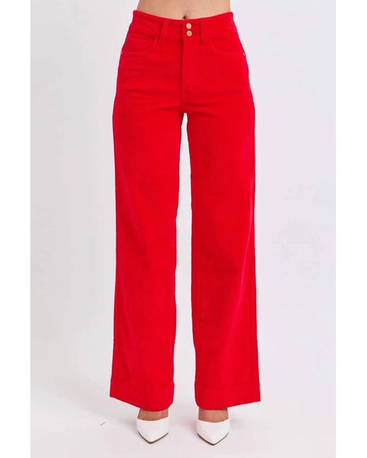 Judy Blue Red Ruby Martini Pant