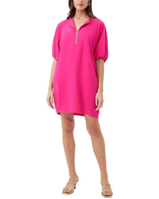 trina turk pink dress Feather Rio Rose Trina Turk Event Midi Pink