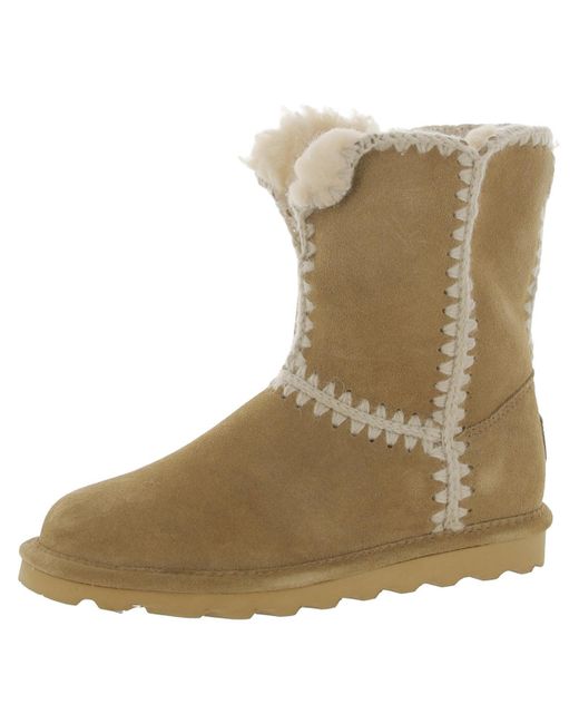 BEARPAW Penelope Sheepskin Cold Weather Shearling Boots in Natural | Lyst