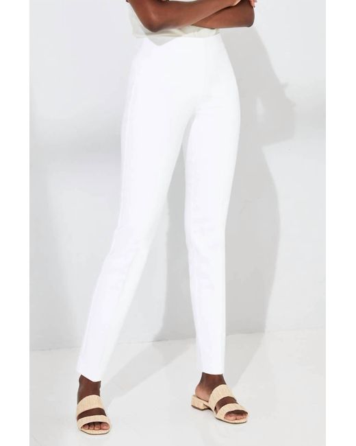 Ecru White Springfield Pull On Pant