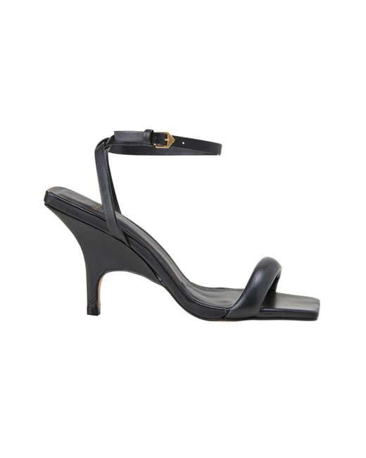 Mangará Atelier Black Calf Leather Sandals Cortiça