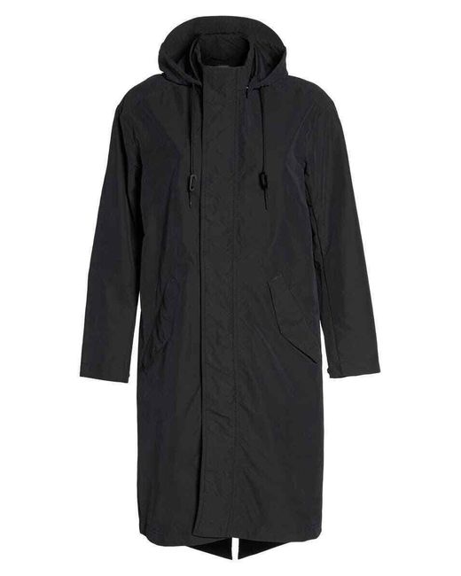 Nike Lab Essentials Black Long Sleeve Full Zip Parka Jacket Small Ntf153