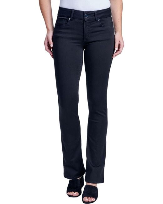 Seven7 Mid Rise Slimming Bootcut Jeans in Blue | Lyst