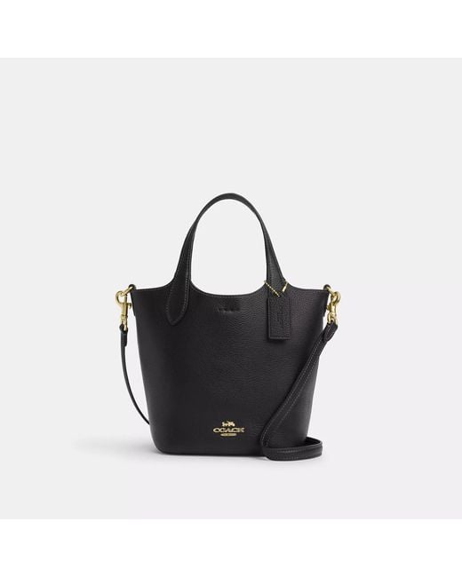 COACH Black Hanna Bucket Bag